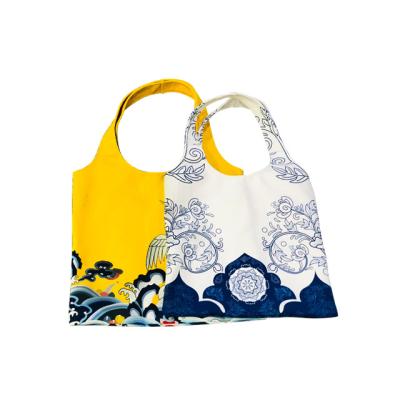 China Museum Souvenirs Shopping Bags Monk Bag Eco - Friendly Sublimation Printing No Moq for sale