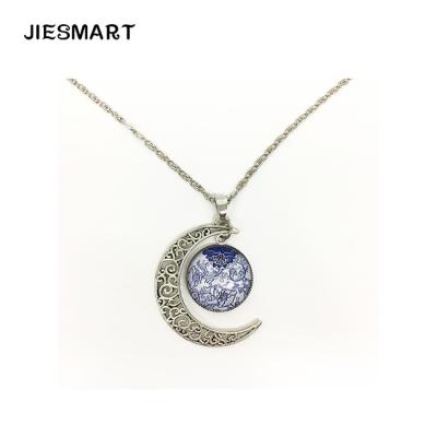 China Creative Design Long ALLOY Museum Collections Jewelry ALLOY Twilight Moon Necklace for sale