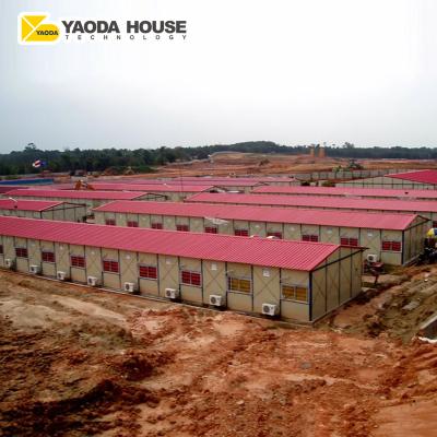 China Hotel India Cheap Price Assemblable Prefab Room Galvanized Steel Frame Structure Construction Labor Accommodation House For Sale for sale