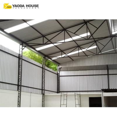 China Brazil style steel structure prefabrication warehouse light steel structure building warehouse for office standard or customized for sale