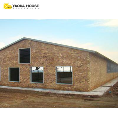 China Rwanda Farm Design Low Cost Prefab House Prefab Structure Prefabrication Wind-resistant Warehouse Standard Or Customized for sale