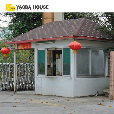 China Office House Cabin Singapore Sentry Kiosk Security Guard Booth Qatar Prefabricated Prefab Security Guard for sale