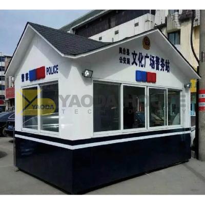 China Office Customized Size Prefab Pre ​​Fabricated Security Guard Room Sentry Box for sale