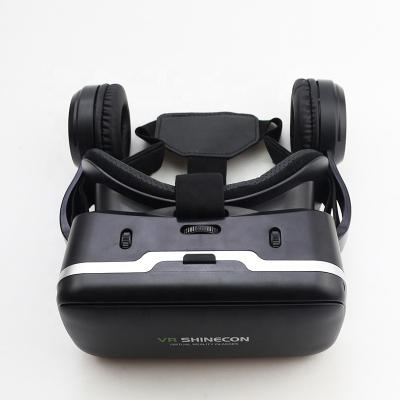 China Watching 3D movie straining products Shinecon factory supply 3d vr glasses with headphone Te koop