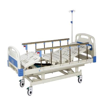 China Medical Ward Wholesale 3 Crank Price Hospital Bed With Aluminum Alloy Side Rail for sale