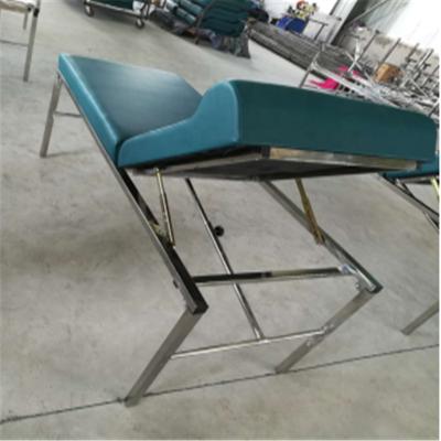 China Factory direct sale gynecology examination table dark green medical equipment steel for sale