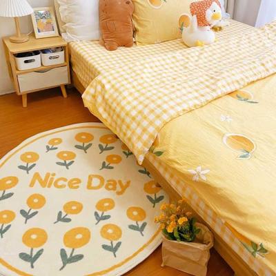 China Boho Wholesale Machine Washable Round Blanket Bedside Bedroom Living Room Bedroom Kitchen Kids Room for sale