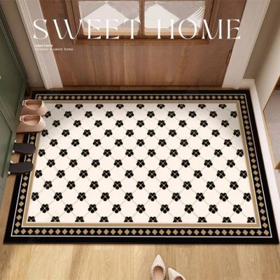 China Durable Quickly Dry Washable Hallway Covers Modern PVC Floor Mat Washable Door Mat for sale