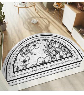 China Durable Quickly Dry Washable Hallway Covers Modern PVC Floor Mat Washable Door Mat for sale