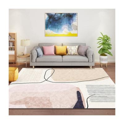 China Household Wholesale Washable Modern Floor Crystal Velvet Carpet Small Non-slip Rug for sale