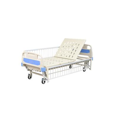 China Manual Easy Operate Manual 2 Crank Medical Hospital Beds For Clinic Patient Unused Hospital Bed for sale