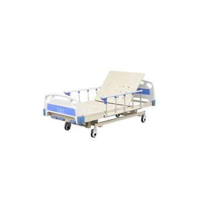 China Manual Easy Operate China Manufacturer Multifunctional Adjustable Three Crank Care Nursing Manual Medical Hospital Bed Closes Equipments for sale