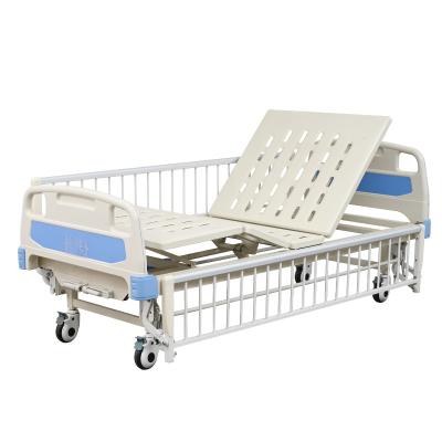 China Manual Easy Operate Hot Sale 2 Function ABS Manual Hospital Bed 2 Crank Nursing Medical Bed for sale