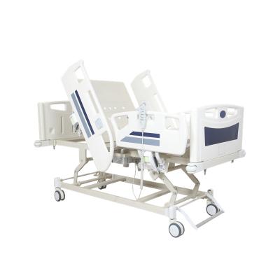 China Manual Easy Operate Equipment, Furniture And Facilities Metal 5 Function Medical Electric Hospital Bed for sale