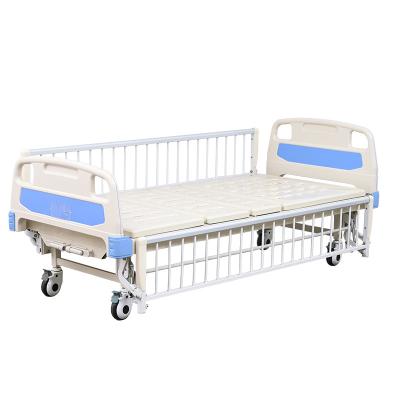 China Manual Easy Operate Cheap Price Two Cranks Manufacture Manual Home Care 2 Function Bed Nursing Hospital Bed for sale