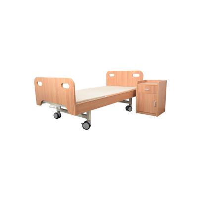 China Manual Easy Operate Wooden Multi Function Electric Hospital Bed Home Care Nursing Medical Icu Bed for sale