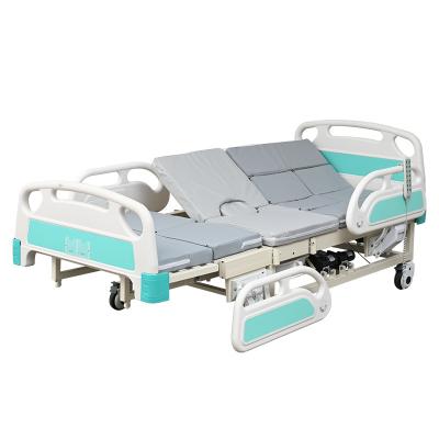 China Manual Easy Operate Adjustable Multi Functional Electric Home Care Nursing Hospital Bed for sale