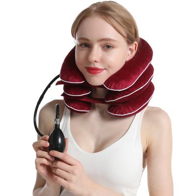 China Convenient Inflatable Cervical Vertebra Supports Neck Traction Device For Pain Relief for sale