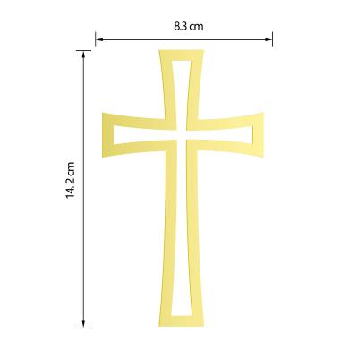 China Pack of 10 PCS Crucifix Cake Topper Acrylic Cake Decoration PVC for sale