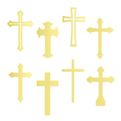 China Acrylic Cake Topper Acrylic Cake Crucifix Decoration for sale