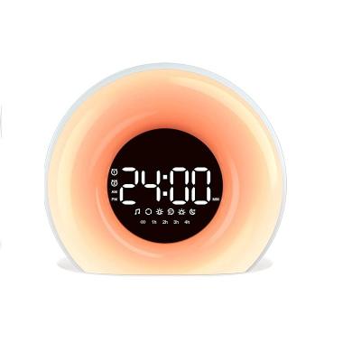 China American style supply sunset simulation wake up bedside sunrise alarm clock synchronizes with wake up light for sale