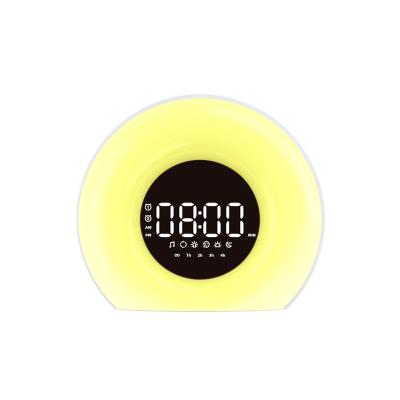 China Creative Quality 20 Level 2021 Best Shine Lamp Sunlight Alarm Clock Sunrise Alarm Clock Light Wake Up Light for sale