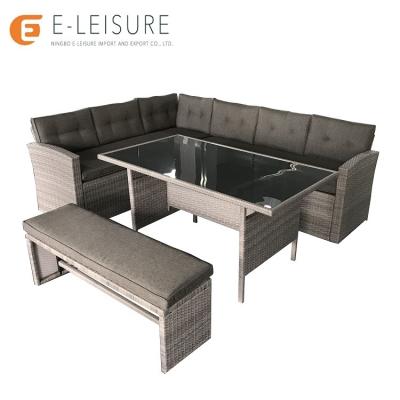 China Modern Modern Rattan Outdoor Furniture Wicker Garden Sofas for sale