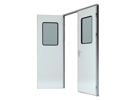 China Cleanroom Waterproof Door Steel Swing Door For Hospital Nursing Center Ward Room for sale