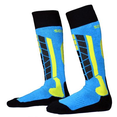 China OEM Antibacterial Custom Compression Sock Sports Knock Out Cotton Football Ski Winter Sock for sale