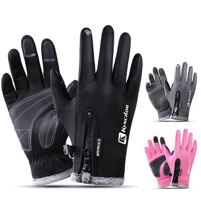 China Touch Screen Fingertips OEM Full Finger Gloves Cycling Touch Screen Racing Gloves for sale