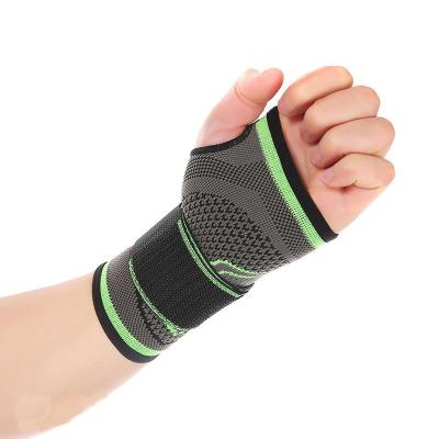 China Breathable High Elasticity Adjustable Compression Plam Wrist Brace Gym Wrist Support Elastic Brace for sale