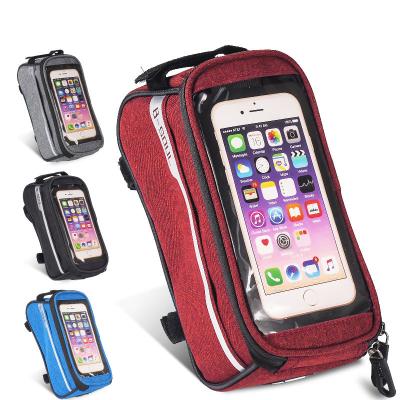 China Waterproof Front Tube Phone Bag Bike Bicycle Front Tube Phone Bag OEM Bike Accessories for sale