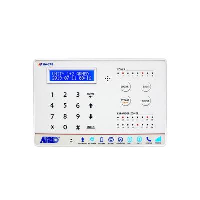 China home & Desktop Alarm Systems Alarm Systems Panel Contact ID Traditional Cable Format with Alarm Monitoring Station PSTN Telephone Line 8 Zones Alert Report for sale