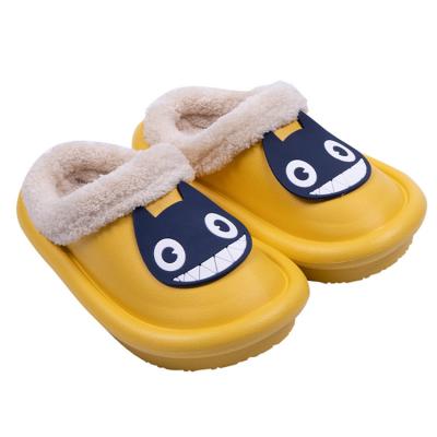 China Waterproof 2022 Winter Cute Pattern Design Warm Non-slip Children's Home Slippers for sale