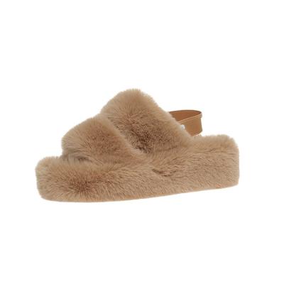 China Hot Sale Cheap Hot Selling Manufacturer Female Anti-odor Custom Fuzzy Slippers for sale