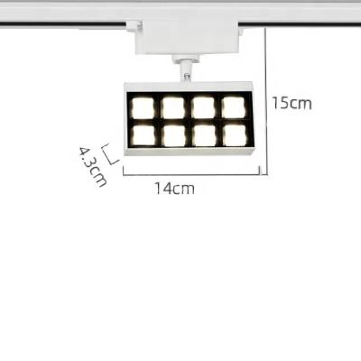 China Retail Store 359 Degree Left And Right Square Adjustable Led Spotlight Track Lights for sale