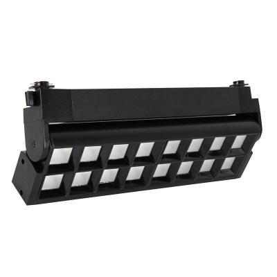 China Hotel Surface Recessed 220V Black Track Grill Light System 40W Led Track Light For Clothing Store Home for sale