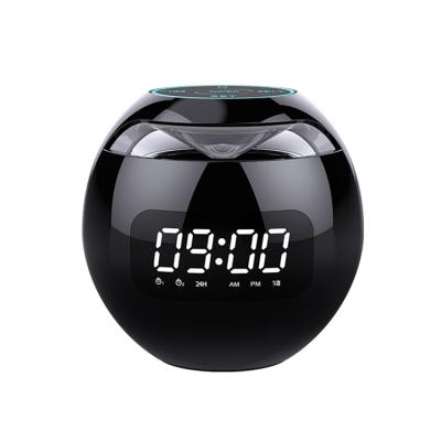 China 2020 New Colorful Video Call Clock Speaker Mini Portable Household Ball Card Lock and Charging Jet Speaker for sale