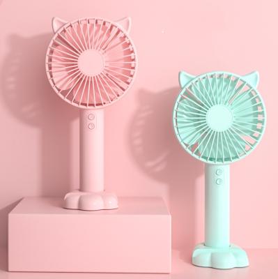 China Hot Selling Mini Fans Battery Charging Electric Phone Stand Small Portable Usb Portable Hand Cooling Fan for sale