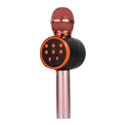 China Handheld Microphone Performance Brand Wireless Quality Charging Rose Gold Mesh Microphone for sale