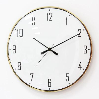 China Auto Promotional Simple Round Design 24 Inch Date Quartz Plastic Plastic Wall Clocks With Gift Custom Clock for sale