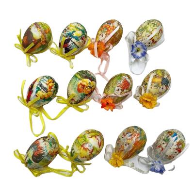 China Popular DIY Styrofoam Easter Gift Basket Eggs Painting Eggs For Easter Day for sale