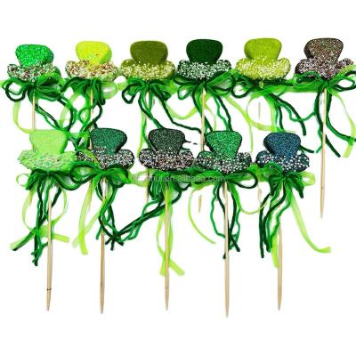 China Popular DIY St. Patrick's Day Irish Hat Green Styrofoam Leprechaun Party Hats for sale