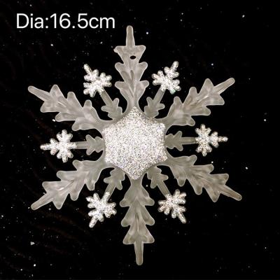 China New Design Acrylic Christmas Ornament Acrylic Snowflake For Christmas Decorations for sale