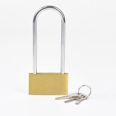 China New Arrival Security Durable Padlock Fechadura De Latao Eco-Friendly Fechadura Long Beam De Latao Brass Lock for sale