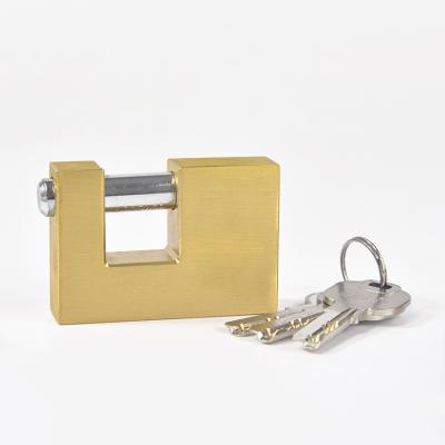 China Candados Rectangulares Durable Padlocks Padlock Brass Rectangular Padlock Copper for sale