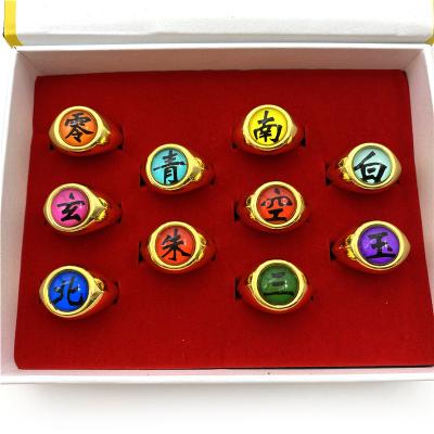 China Vintage Anime Cosplay Finger Jewelry Akatsuki Itachi Naru Ring Props To Place Uzumaki Naru Ring To for sale