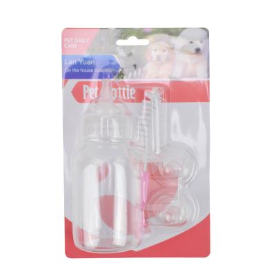 China Sustainable pet bottle multi-nipple can replace pet feeder baby pet feeding artefact for sale