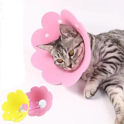 China Amazon Hot Selling Viable Sunflower Crown Shape EVA Sponge Lightweight Head Cover Soft Adjustable Collar Anti-lick Anti-bite Pet Elizabeth for sale