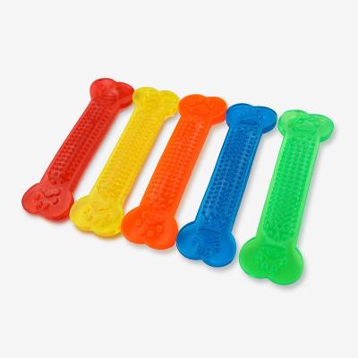 China Hot Stocked - Selling Pet Supplies PVC Bone Bite Dog Shaped Pet Supplies for sale